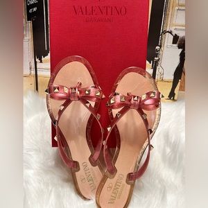 Valentino Garavani Rock Studs Sandal-Pink
